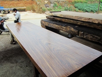 斑马木实木大板桌办公桌会议桌茶桌图1