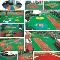 上海幼儿园塑胶地面施工图1