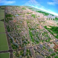 城市建筑规划模型图1