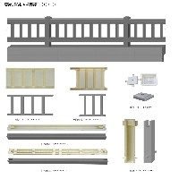 高铁防护栏模具图1