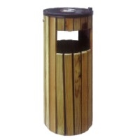 钢木垃圾桶图1