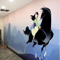 青岛墙体彩绘哪家最高端 青岛专业设计墙体彩绘【鼎福嘉】