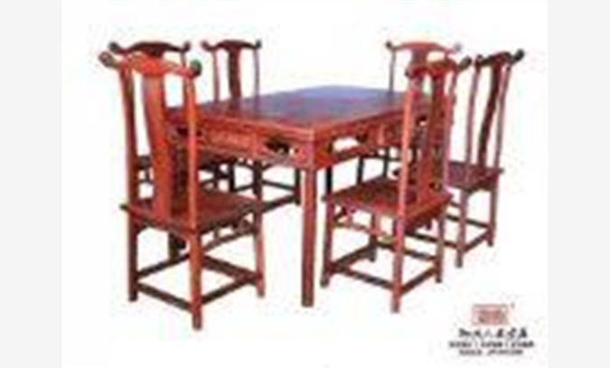 红酸枝餐桌 老红木餐桌 明式餐桌图1