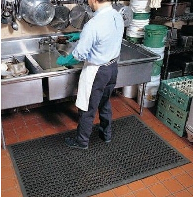 厨房铺设的橡胶防滑地垫有什么功能
