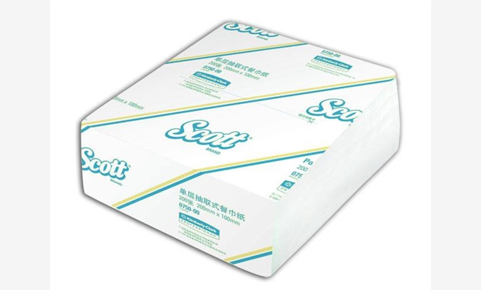 金佰利单层折叠式餐巾纸0750图1