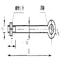 水平管道单拉杆加强焊接管吊架图1