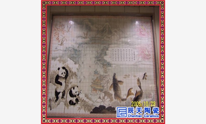 陶瓷瓷板画 酒店挂饰陶瓷瓷板画图1