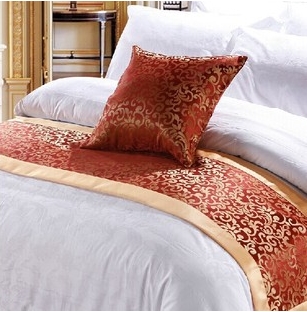 星级宾馆专用床尾巾床旗床尾垫