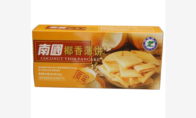海南特产南国食品牌椰香薄饼
