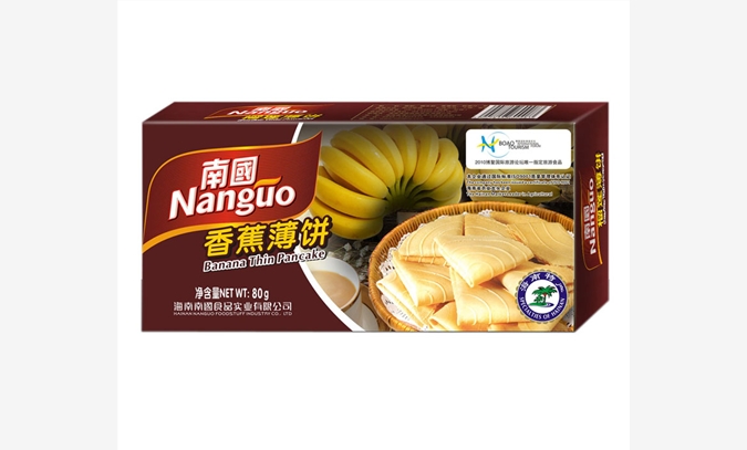 海南特产南国食品牌香蕉薄饼
