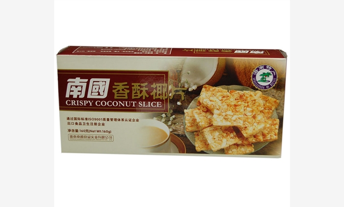 海南特产南国食品牌香酥椰片