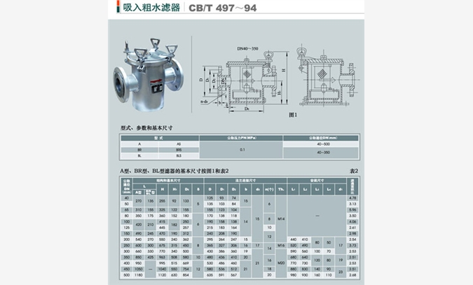 粗水滤器图1