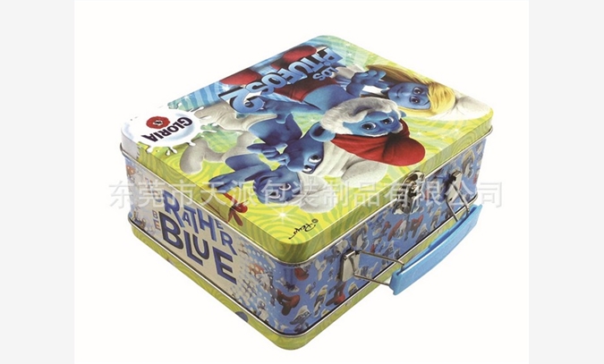 手提式玩具盒 儿童玩具包装铁盒图1
