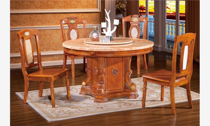 中式 欧式 实木 大理石餐桌餐椅