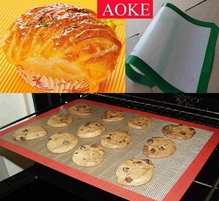 AOKE硅胶烘焙垫、硅胶玻纤烤盘图1