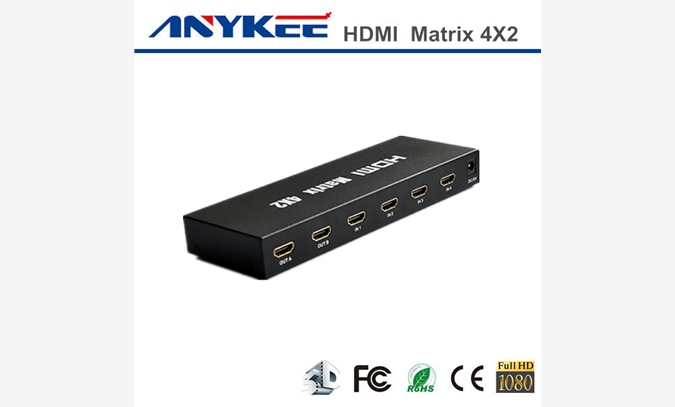 HDMI矩阵高清厂家矩阵4x2