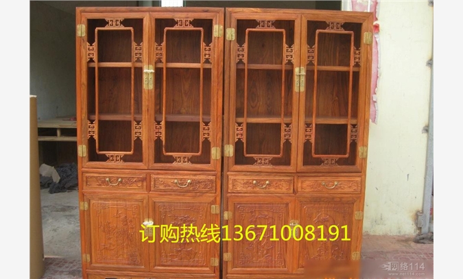 红木古典书柜丨实木书橱丨北京红木图1