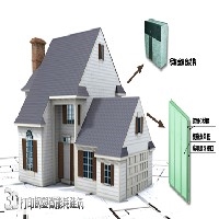 3D订制板墙式绿色建筑图1