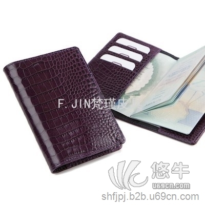 上海工厂定做真皮支票夹 护照夹