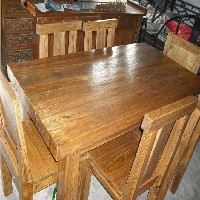 榆木餐桌