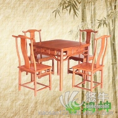 中式花梨木餐桌|鸡翅木餐桌|花梨