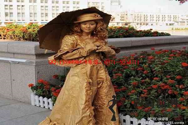 柳州活体雕塑模特|专业模特