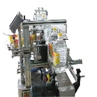 全自动油瓶贴标机 专业生产测漏机 arol旋盖机图1