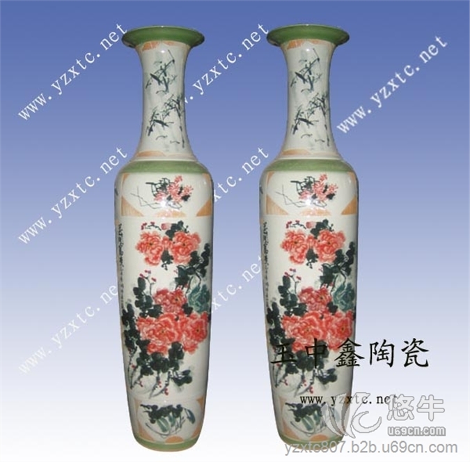 景德镇陶瓷工艺品大花瓶图1