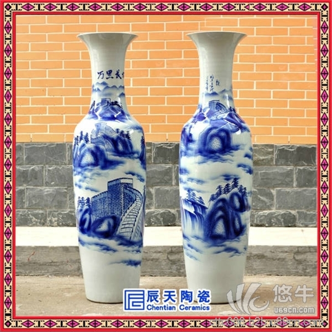 陶瓷礼品大花瓶定做 批发陶瓷花瓶图1