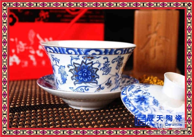陶瓷盖碗定做 批发陶瓷盖碗茶碗
