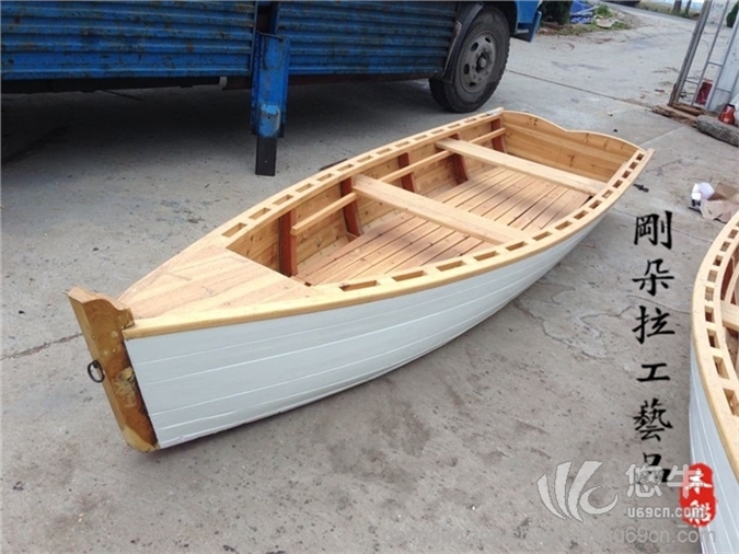 欧式木船 休闲船 手划船 装饰船