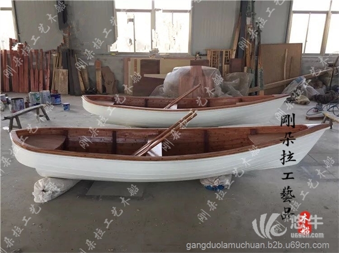 装饰木船 欧式木船 手划船