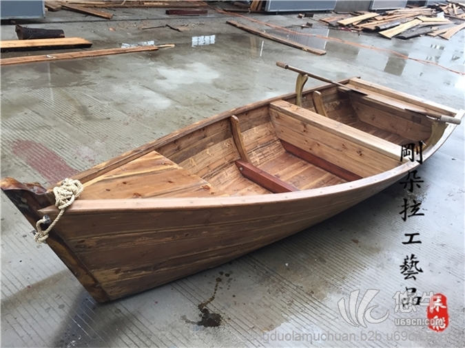 欧式景观木船 装饰船 手划船