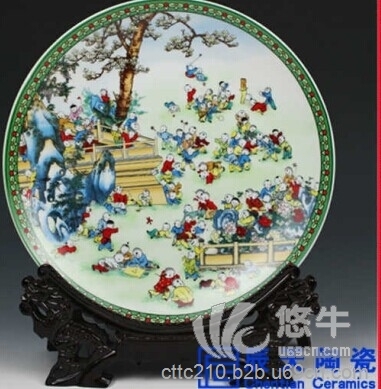 陶瓷典礼盘陶瓷典礼盘  周年纪念图1