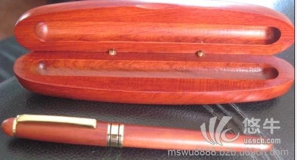 木制笔盒，红木笔盒，枫木笔盒图1